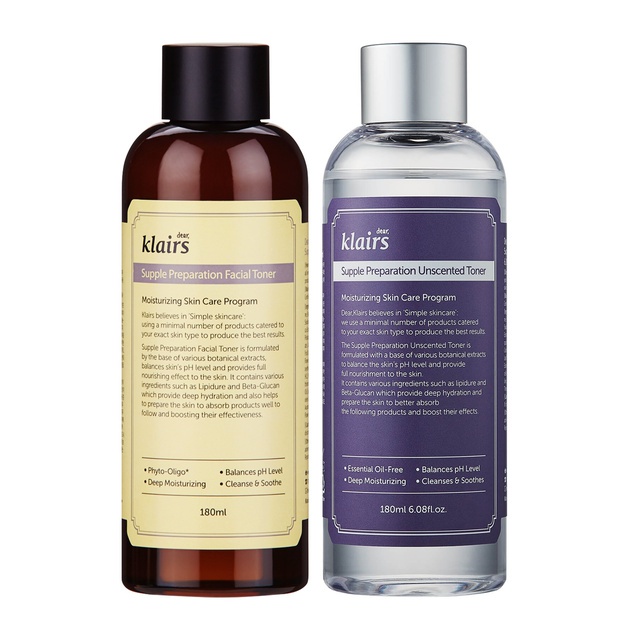 Nước hoa hồng Klairs Supple Preparation Toner 180ml