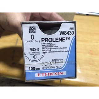 CHỈ PHẪU THUẬT PROLENE 0 100CM 31MM 1/2C RB W8430