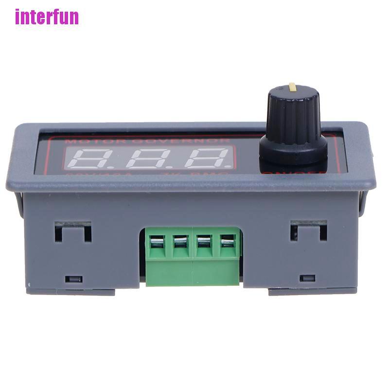 [Interfun1] Dc 9-60V 12A Dc Motor Controller Pwm Adjustable Speed Digital Display Encoder [Fun]