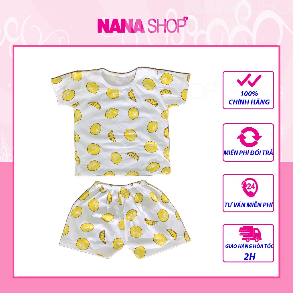 Bộ trái cây cotton mùa hè cho bé từ 2 đến 6 tuổi ( 11 - 24kg )