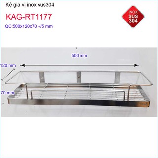 KỆ PHÒNG TẮM INOX KAG-RT1177