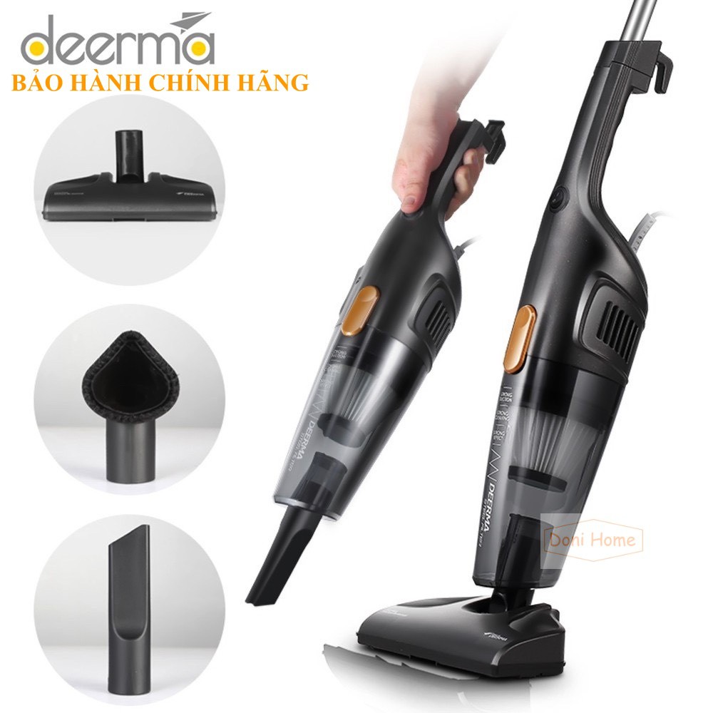 [Mã ELMS5 giảm 7% đơn 300K] Máy Hút Bụi CẦM TAY - CÓ DÂY Deerma DX115C + 3 ĐẦU NỐI THAY THẾ - Fullbox