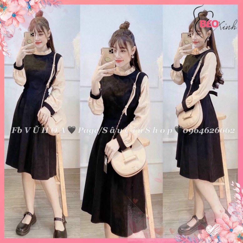 🔥BIGSIZE 60-90 KG🔥 ĐẦM SUÔNG PHỐI TAY VÔN BIGSIZE 60-90kg (có size) tuyệt đẹp béo xinh store