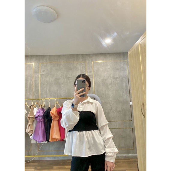 Áo Sơ Mi Baby Doll Tay Bồng Xinh Xắn | BigBuy360 - bigbuy360.vn