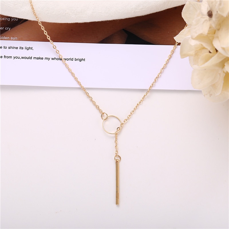 Vòng Cổ Choker Mặt Chữ Thập Màu Vàng Thời Trang Cho Nữ