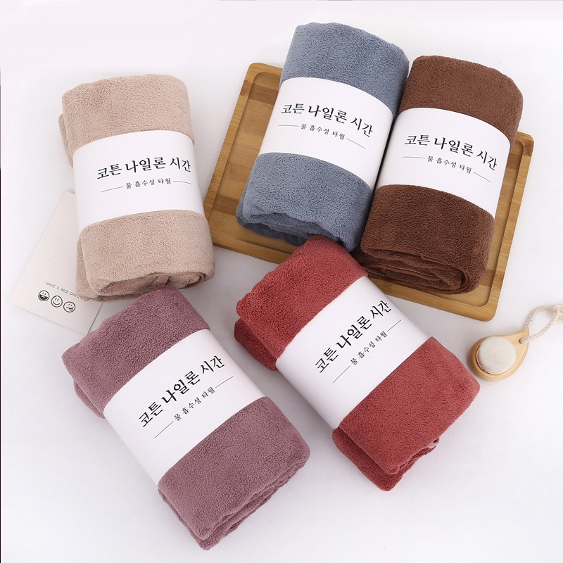 Khăn Tắm Lông Cừu Spa Khách Sạn Xuất Hàn Chất Lượng (70140Cm)