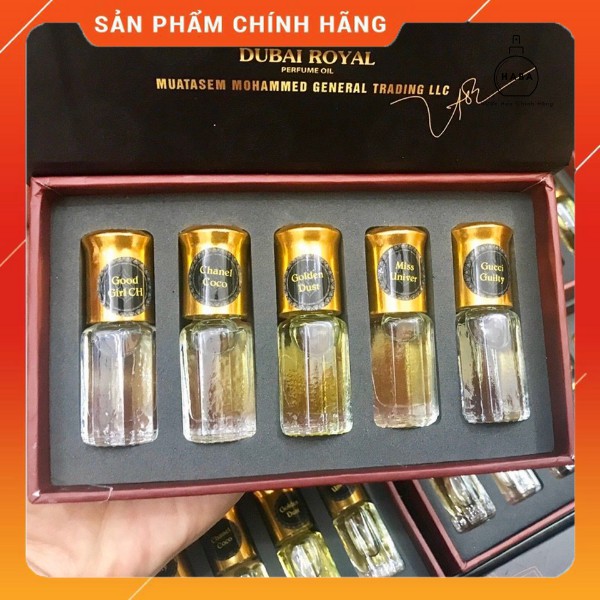 [CHÍNH HÃNG] Tinh Dầu Nước Hoa Dubai mẫu 5ml dạng lăn DUBAI ROYAL