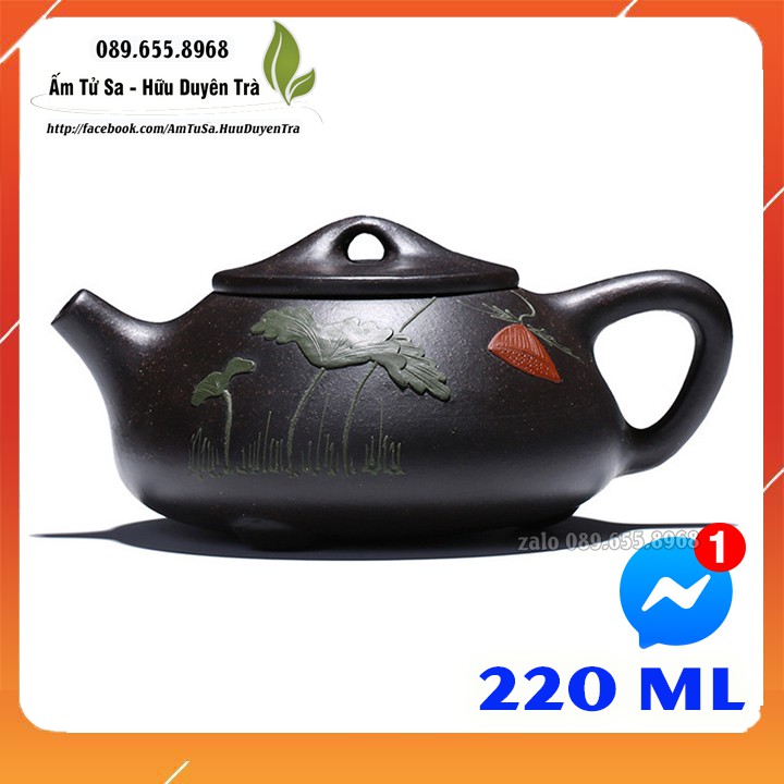 Ấm tử sa thạch biều giá rẻ HN (đẹp) - ấm tử sa nghi hưng cao cấp - pha trà, trà đạo - trà ô long, thái nguyên