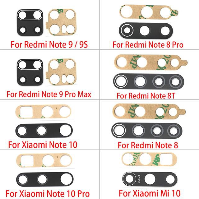 Set 2 Kính Cường Lực Bảo Vệ Camera Sau Cho Xiaomi Redmi Note 8 Pro 7 9 9s Pro Max 8t 9a 9c / Mi Note 10 10t Pro Lite