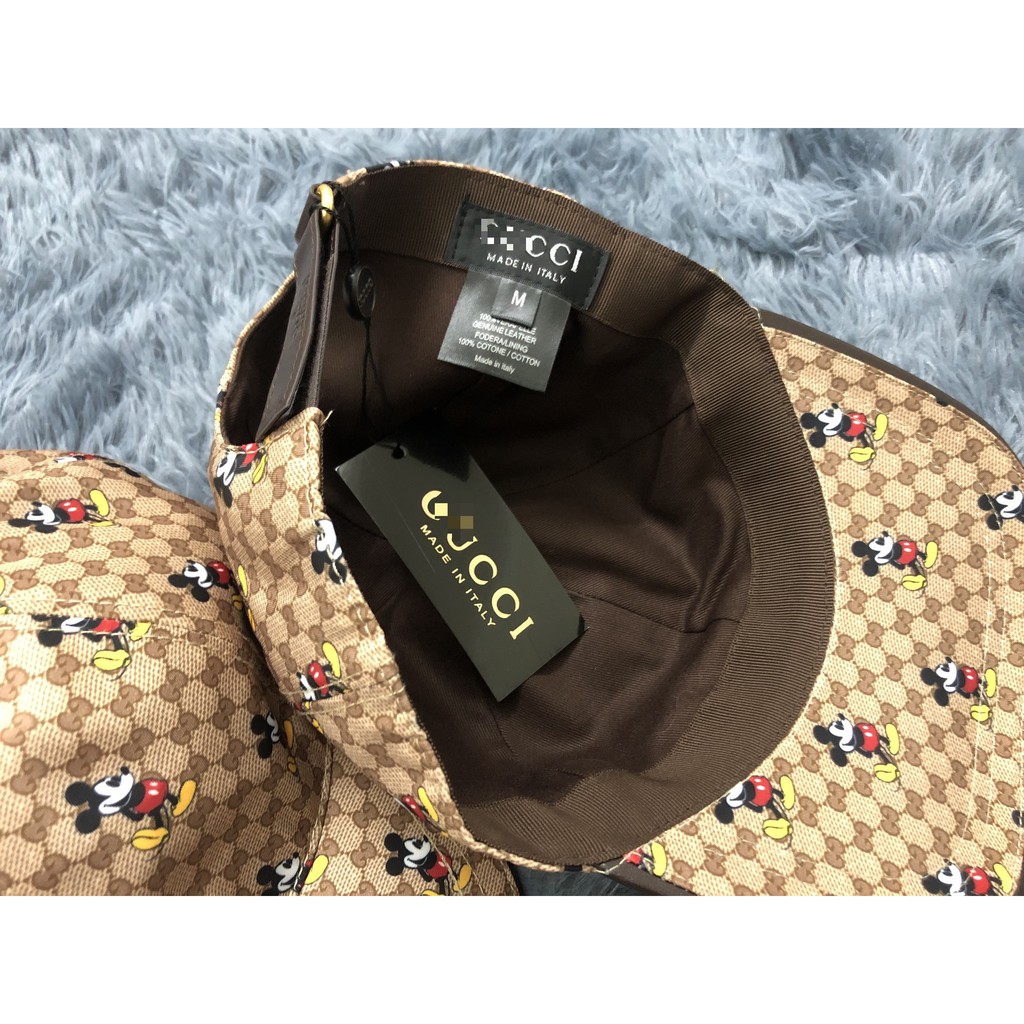 Mũ lưỡi trai 2 lớp in hình chuột mickey cao cấp