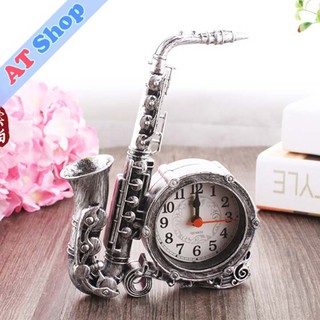 Đồng hồ để bàn hình cây kèn Saxophone - Đồng hồ báo thức