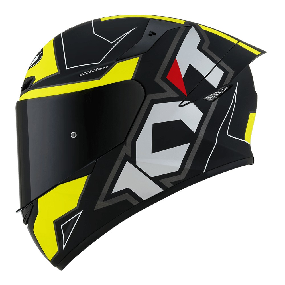 TẶNG KHÓA - Mũ Bảo Hiểm Fullface KYT TT Course Electron Matt Black/ Yellow - Cao cấp, hàng chính hãng bảo hành 12 tháng