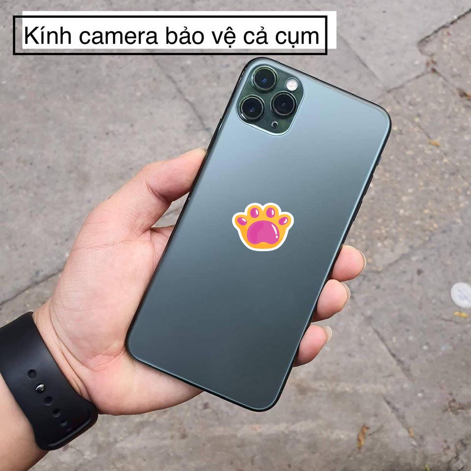 CƯỜNG LỰC FULL CỤM CAMERA DÀNH CHO IPHONE 11/11PRO/11PROMAX/12/12Mini/12PRO/12PROMAX _ TRONG SUỐT _ BẢO VỆ CAMERA