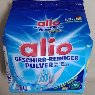 Bột rửa bát alio chuyên dùng cho máy rửa bát túi 1,8 kg
