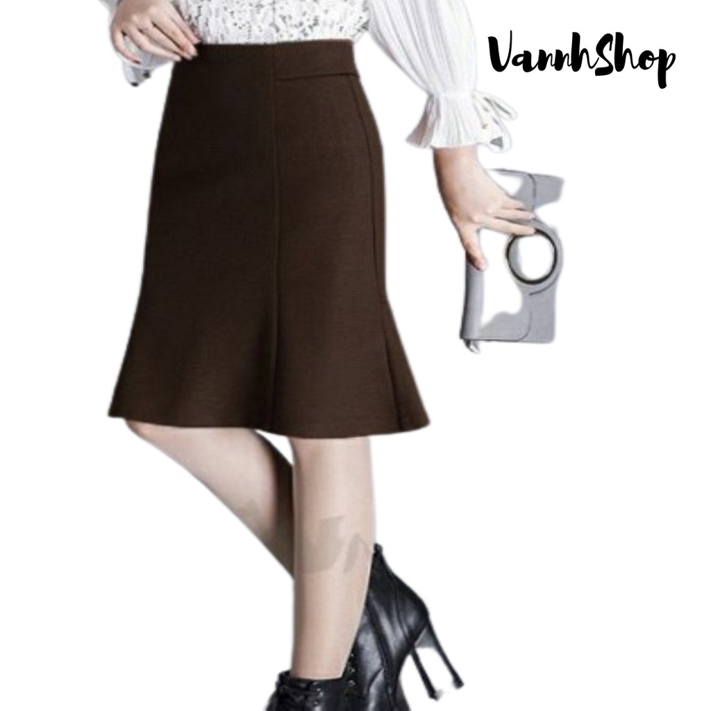 Chân váy công sở💐 hàng thiết kế  VannhShop💐chân váy đuôi cá sang trọng MS 007 chất liệu vải nhập kèm ảnh thật | BigBuy360 - bigbuy360.vn