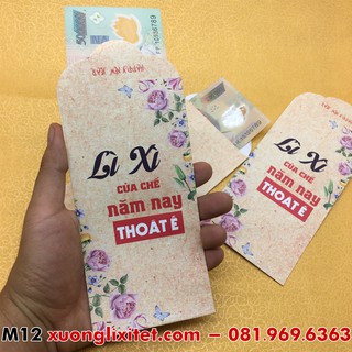 [GIÁ XƯỞNG_FREESHIP 99K] LÌ XÌ CỦA NĂM NAY THOÁT Ê 100 Bao lì xì độc đáo giấy kraft tết 2019