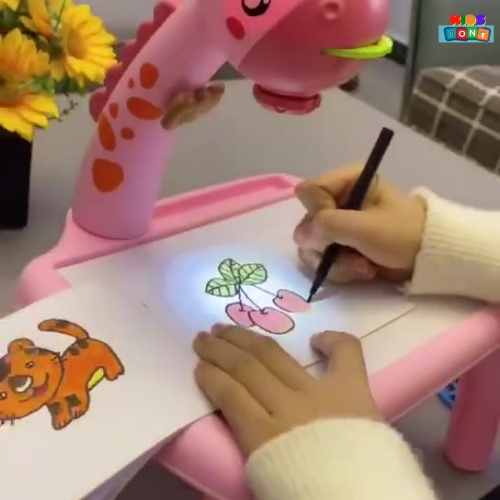 Bàn vẽ có đèn chiếu sáng thông minh cho bé bộ bàn vẽ chiếu bóng 24 hình chiếu cho bé có đèn tặng kèm bút vẽ và  vở vẽ