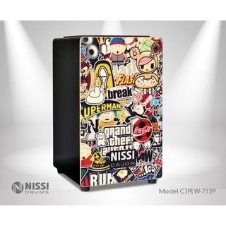 TRỐNG CAJON NISSI CJPLW-712P (Sticker)