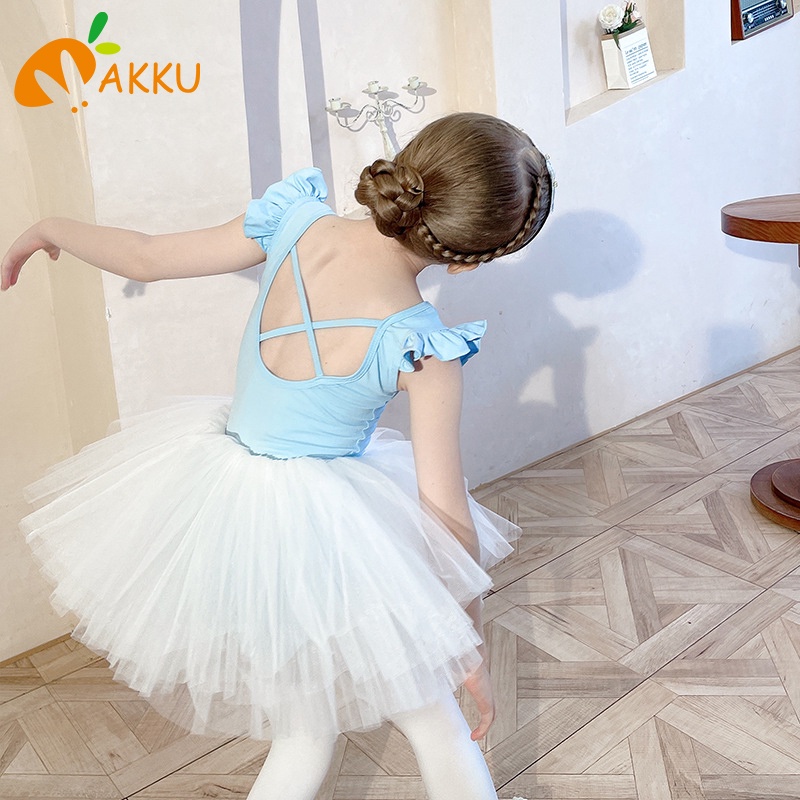 Đầm múa ba lê màu hồng đáng yêu dành cho em cô gái AKKU