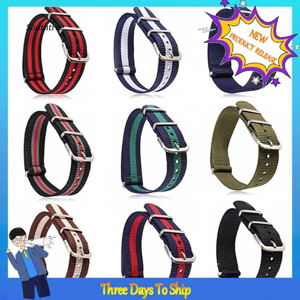 LYY_18mm/20mm Adjustable Durable Nylon Wrist Watch Band Strap Replacement Tool