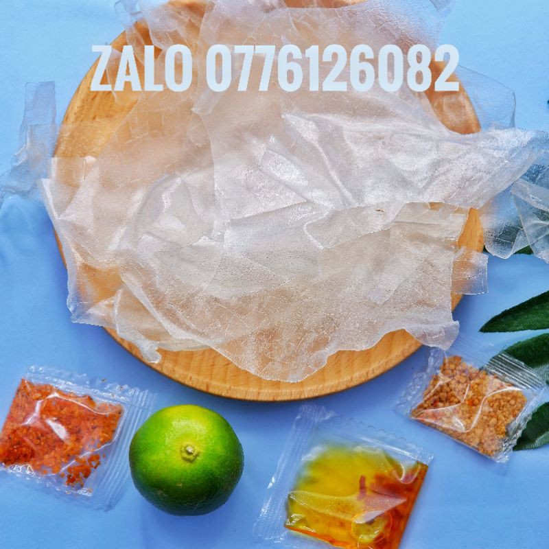 Bánh tráng phơi sương rìa muối tắc 1 sâu 14 bịch ăn vặt TiNimart