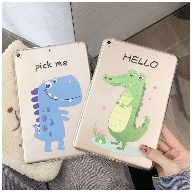 For iPad Air 2 Mini 2 3 4 5 iPad 6 Pro 11 Air3/Pro 10.5 Case Cute Dinosaur Clear Cover | BigBuy360 - bigbuy360.vn