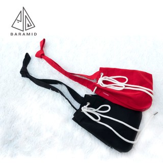 TÚI VẢI ĐEO CHÉO / đen (MINI BUCKET / black)