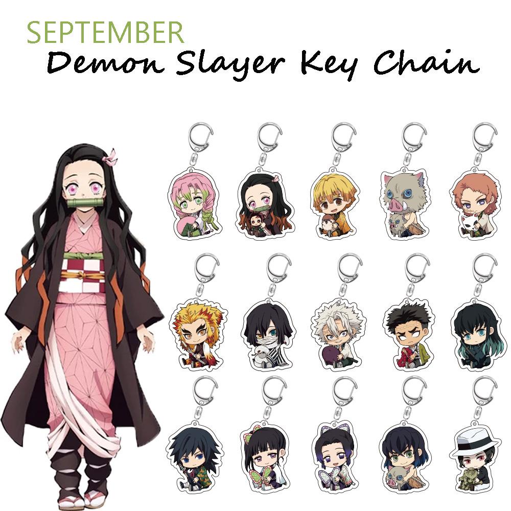Móc Khóa Nhựa Acrylic Hình Nhân Vật Phim Demon Slayer Đáng Yêu