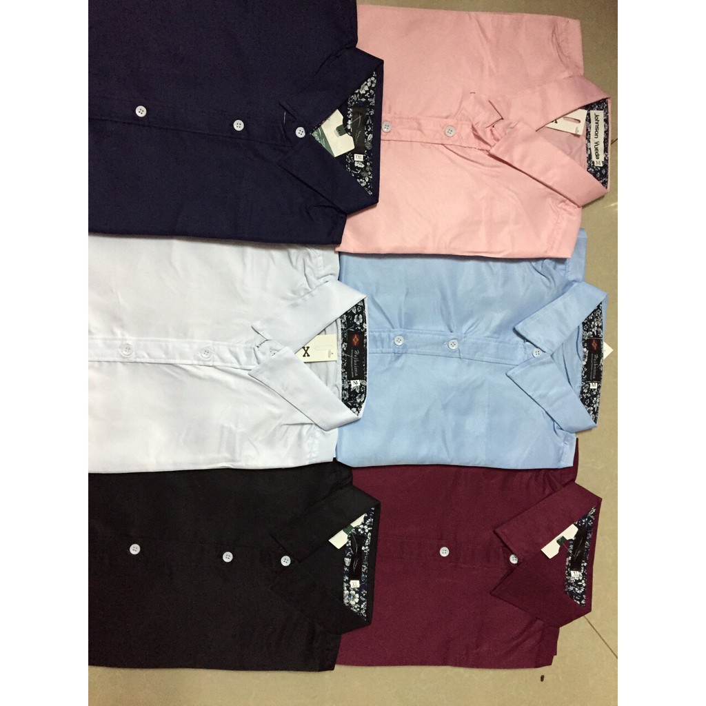 Sơ mi ngắn tay màu trắng cổ hoa cao cấp không nhăn - TT New | BigBuy360 - bigbuy360.vn