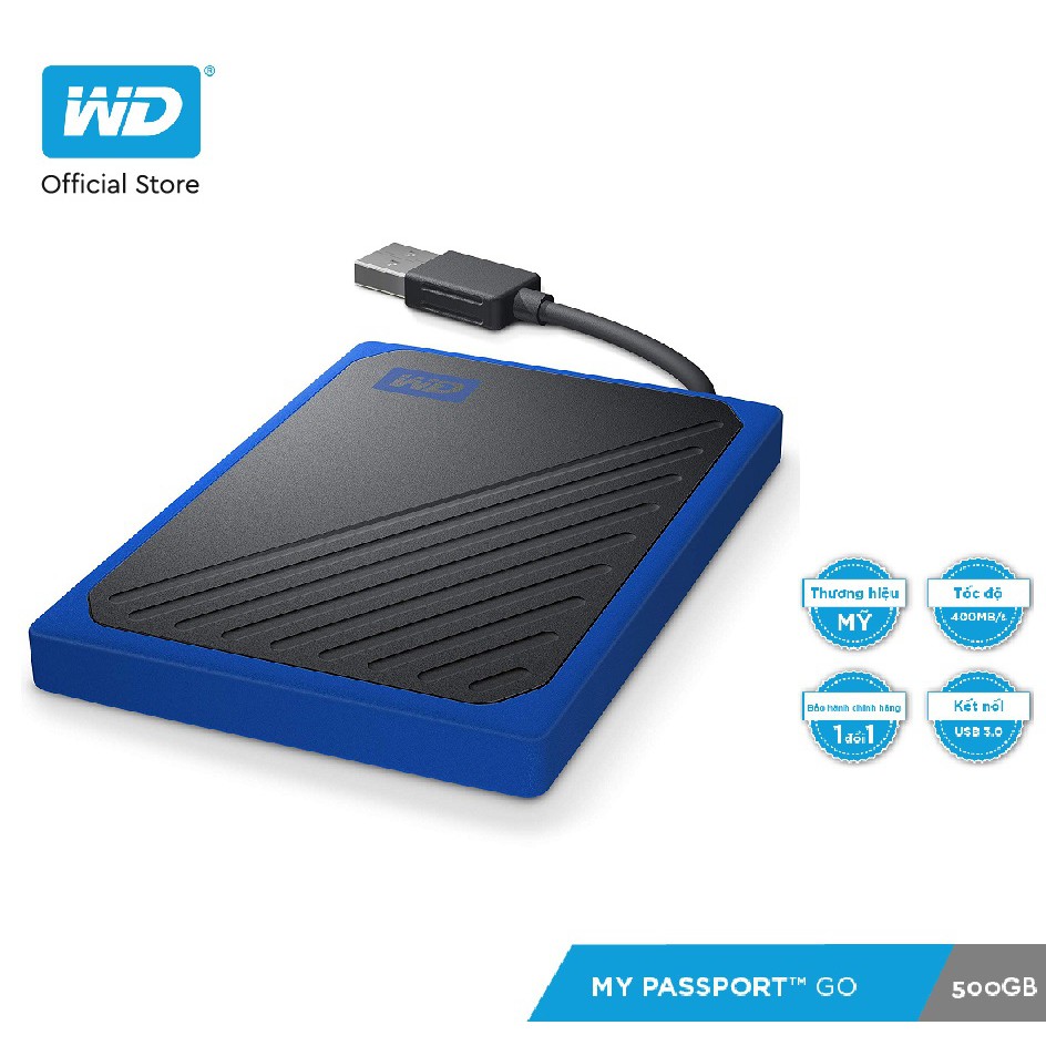 Ổ cứng WD My Passport Go 500GB | WebRaoVat - webraovat.net.vn