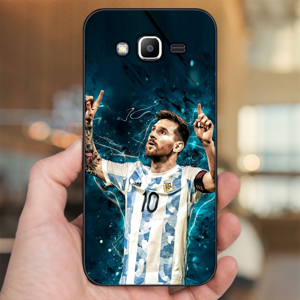 Ốp lưng Samsung J2 Prime, J3 2016, J5 2015 viền đen in hình Lionel Messi Barcelona PSG