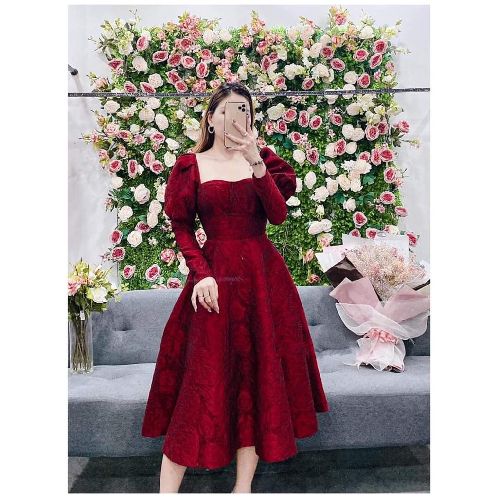 Đầm dự tiệc dáng dài chất gấm siêu sang - Rister Dress | BigBuy360 - bigbuy360.vn