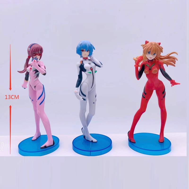 Set 3 mô hình nhân vật hoạt hình Evangelion Eva 02