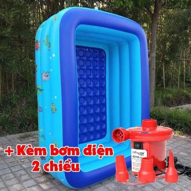 Bể phao 1m5 kèm bơm điện loại 1