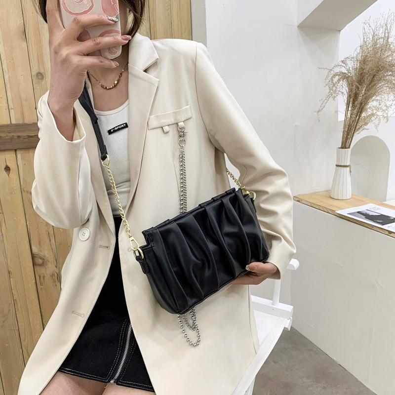 Túi đeo vai IELGY dây quai xích phong cách Hàn Quốc thanh lịch thời trang dành cho nữ