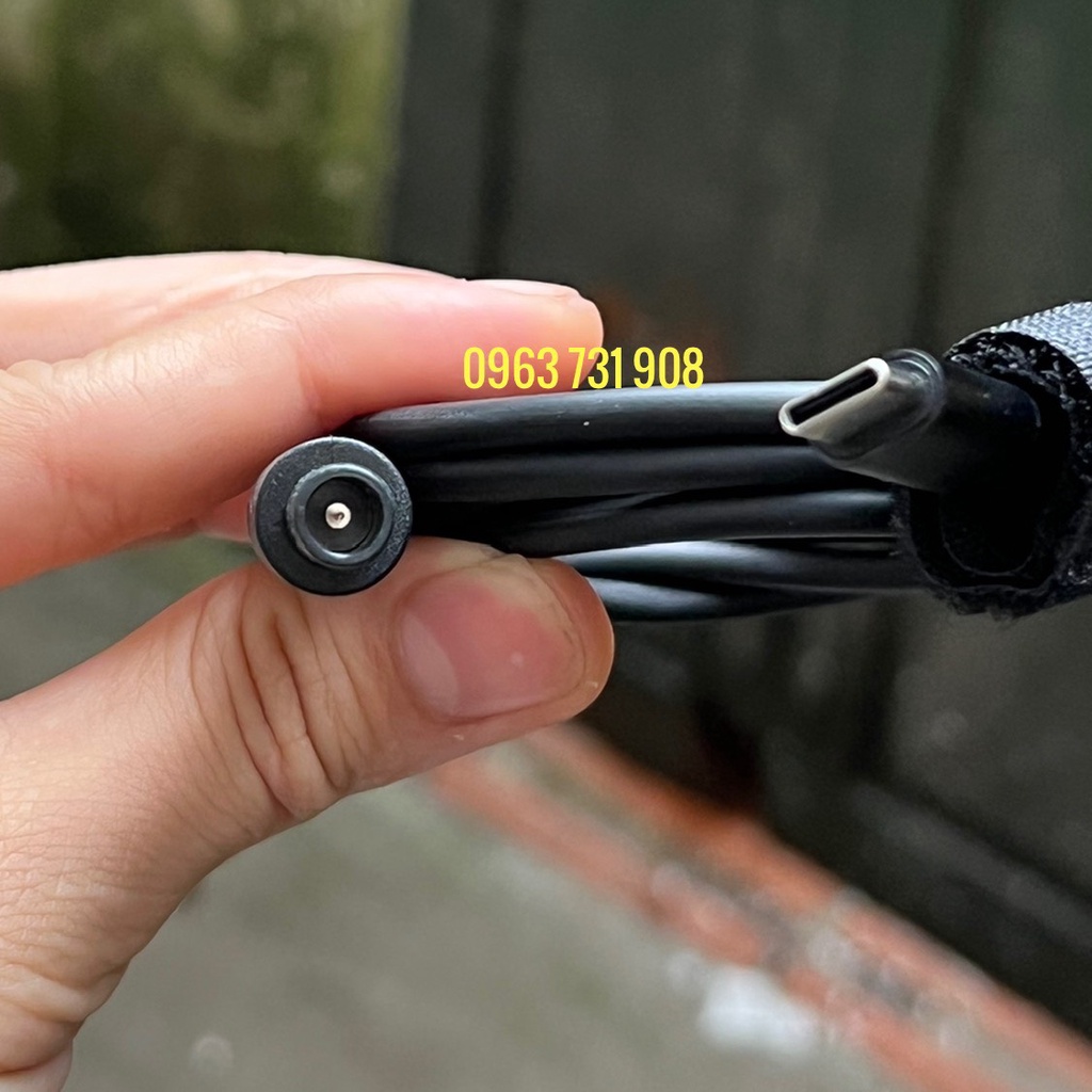 cáp sạc chuyển đổi type-c to dell cho sạc máy tính laptop