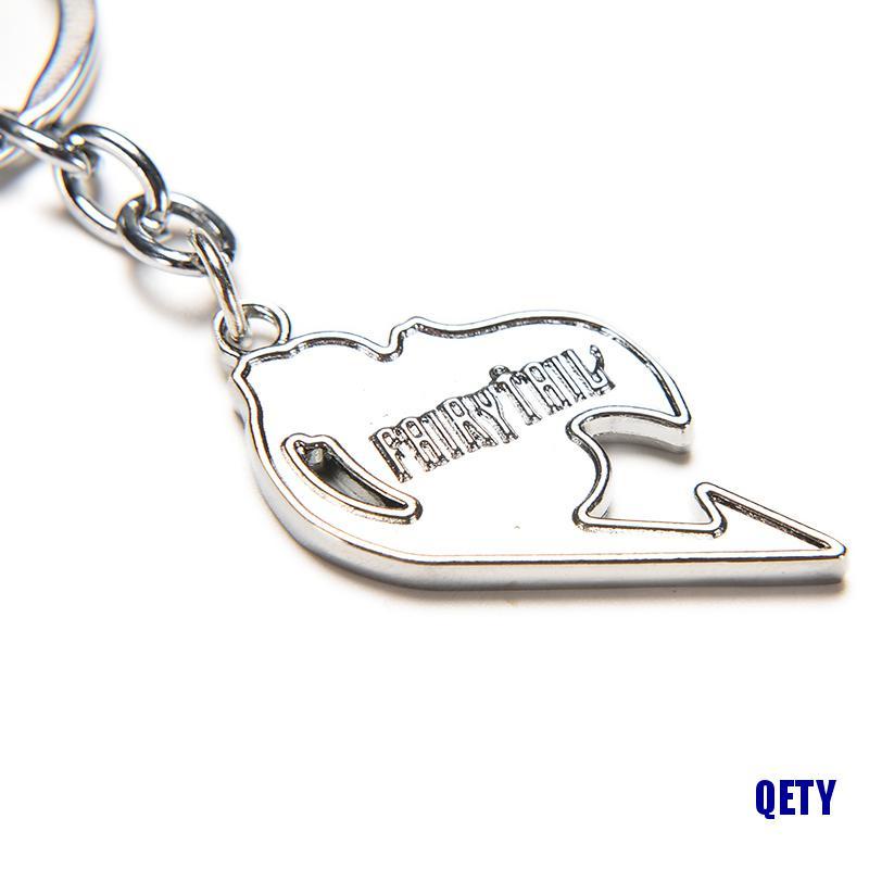 Móc khóa bạc họa tiết Anime Fairy Tail Natsu Guild độc đáo