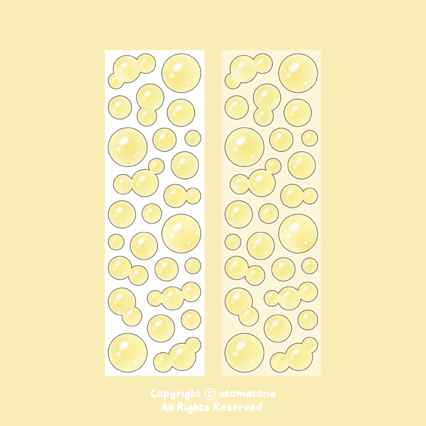 Sticker tròn nhiều màu bong bóng dễ thương