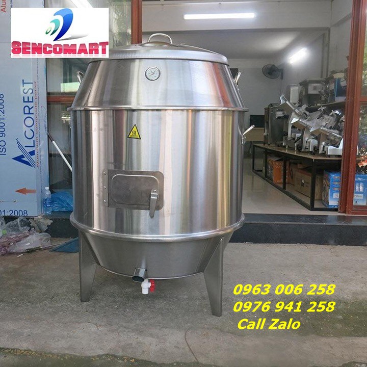Lu Quay Gà Vịt Phi 90 Inox -  Năng Suất : 10 -12 con - Không Han Gỉ, Bền Đẹp,Sạch Sẽ