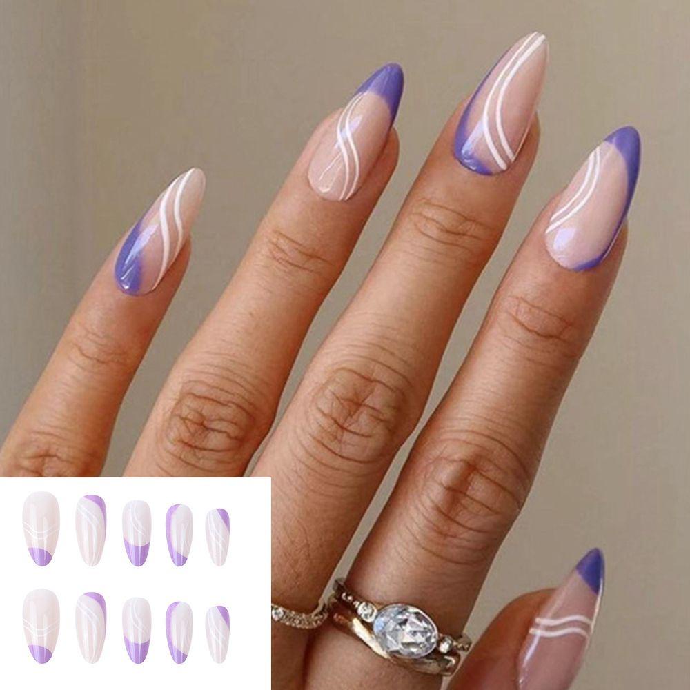 Hộp 24 Móng Tay Giả Có Thể Tháo Rời