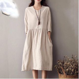 sale lẻ size Đầm babydoll tay lỡ màu kem