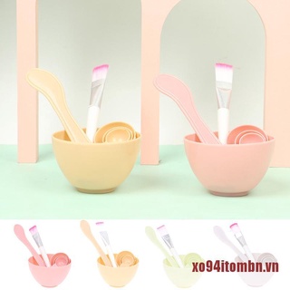 Bộ 4 Dụng Cụ Tự Làm Mặt Nạ Chăm Sóc Da Mặt Tiện Lợi