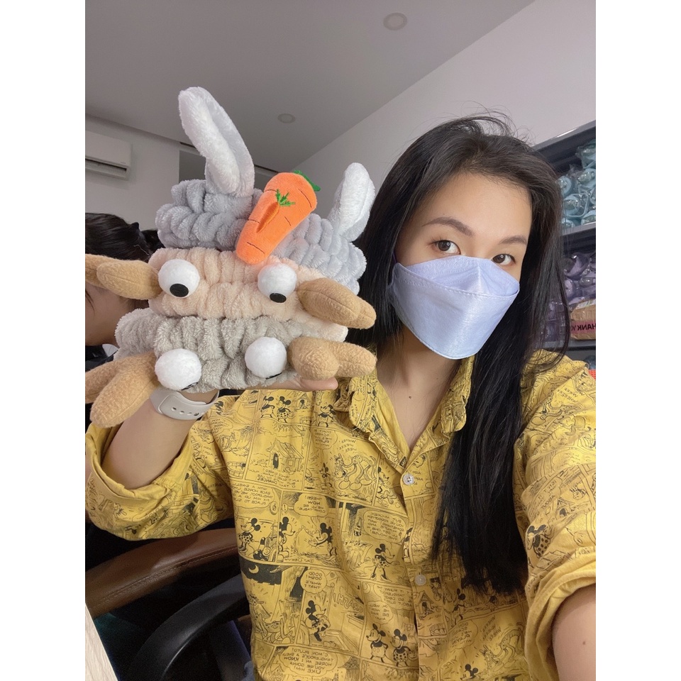 Băng Đô Rửa Mặt Họa Tiết Hoạt Hình Phong Cách Hàn Quốc Thời Trang Dành Cho Nữ