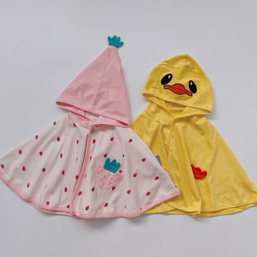 Áo Choàng Cánh Dơi Cotton, Áo Choàng Cho Bé Chống Nắng Tránh Gió Thanh Hằng Baby 7 Đến 15 Kg