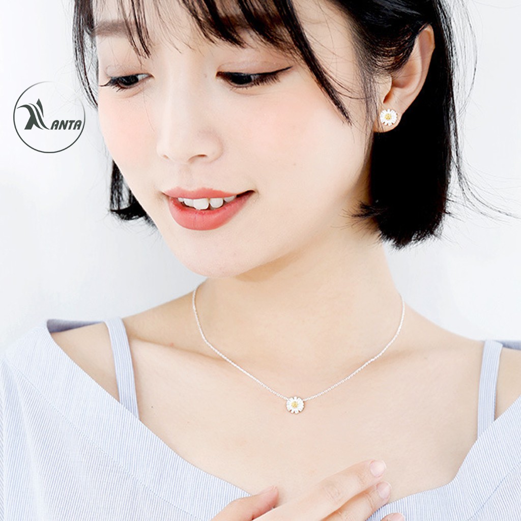 Dây chuyền bạc 925 Hình Hoa Cúc Xinh Xắn ANTA Jewelry ATJ3047D