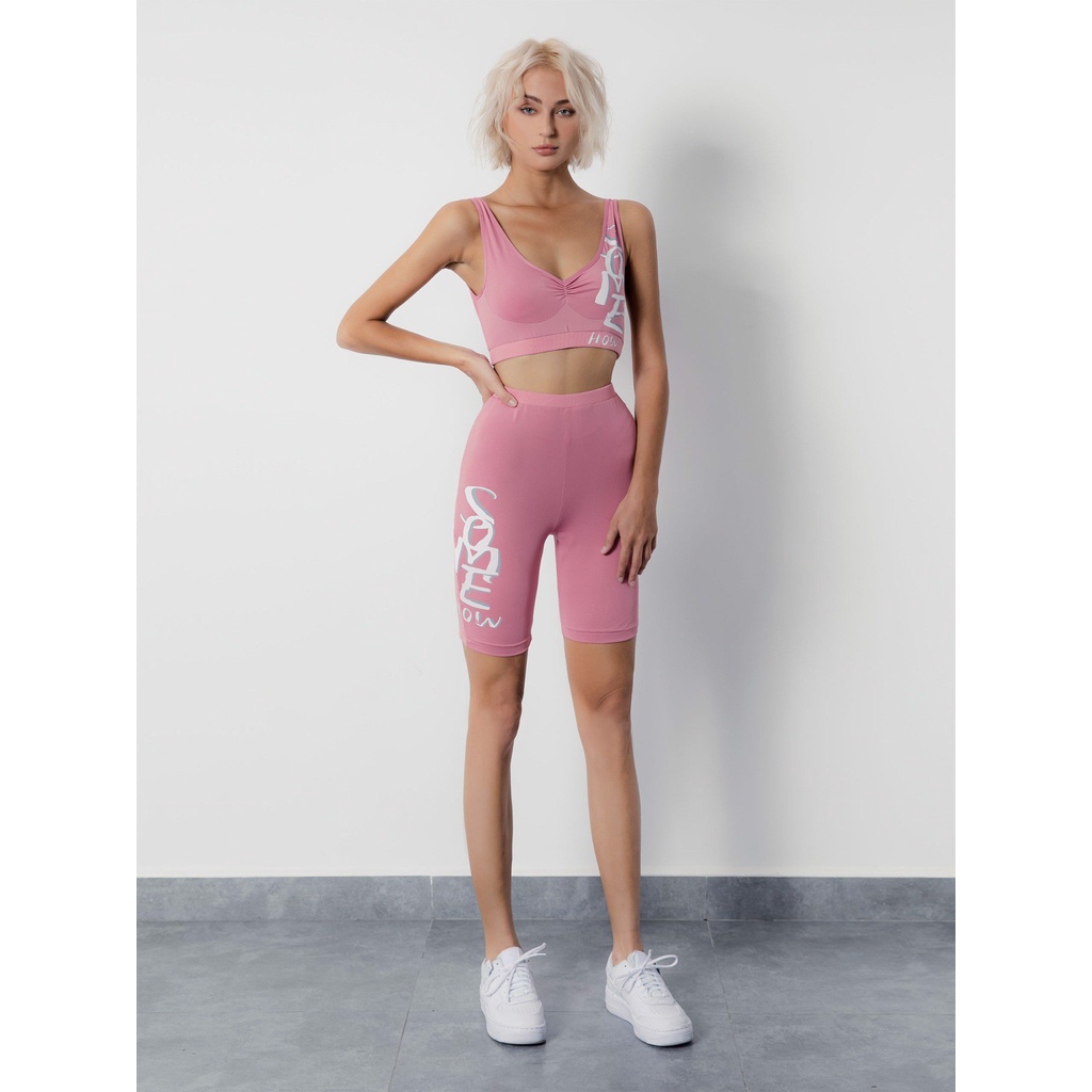 Set Nữ GYM Outfit 3D Printing, Chất Liệu Cotton Co Dãn Thoải Mái, Năng Động,WSD000001,SOMEHOW