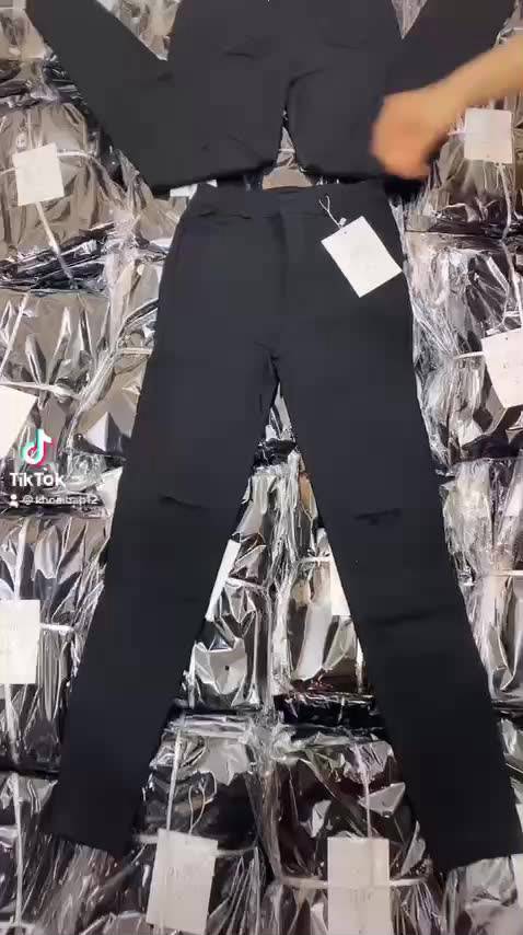 Quần jean nữ rách gối lưng cao quần bò giấy siêu co giãn skinny M53 | BigBuy360 - bigbuy360.vn