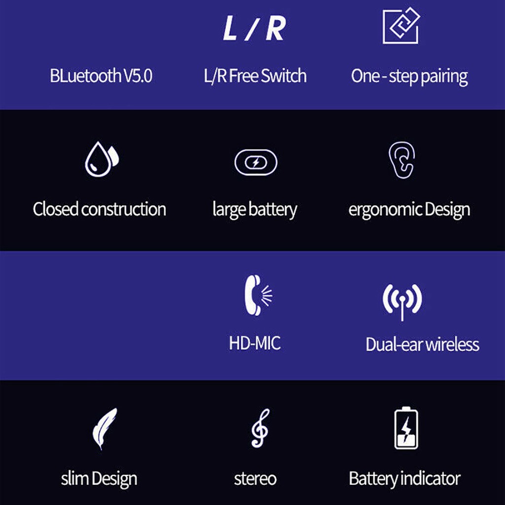 Tai Nghe Bluetooth TWS Nhét Tai Không Dây 5.0 HIFI Thể Thao Stereo Có mic dành cho HUAWEI/Iphone/Xiaomi/OPPO W12