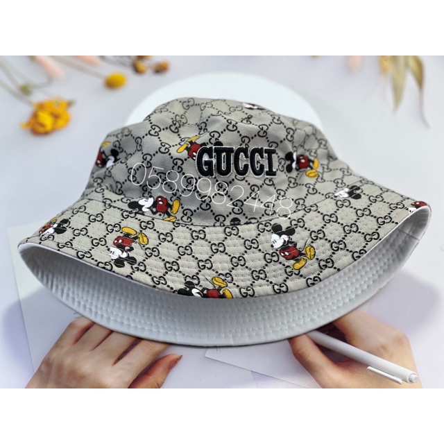 [Ảnh thật] Mục bucket tai bèo mickey 2 mặt nam nữ vải mềm nhiều màu nam nữ (Siêu rẻ 1996)