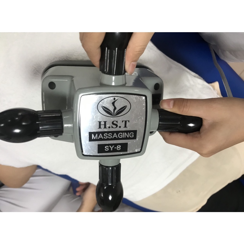 Máy massage đầu bò H.S.T Massaging SY-8 tích hợp 2 chế độ với motor rung cực mạnh giúp làm giảm đau nhức cơ và thư giãn